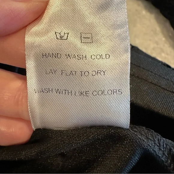 NSR Lace Long Sleeve Ruffle Cuff Black Sheer Mini Cocktail Dress Size Me… - Picture 11 of 12